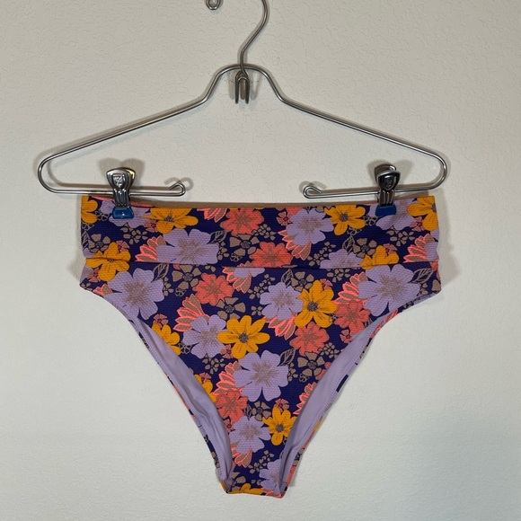 Aerie High Cut Cheeky Floral Women’s Bikini Bottoms - Picture 2 of 7